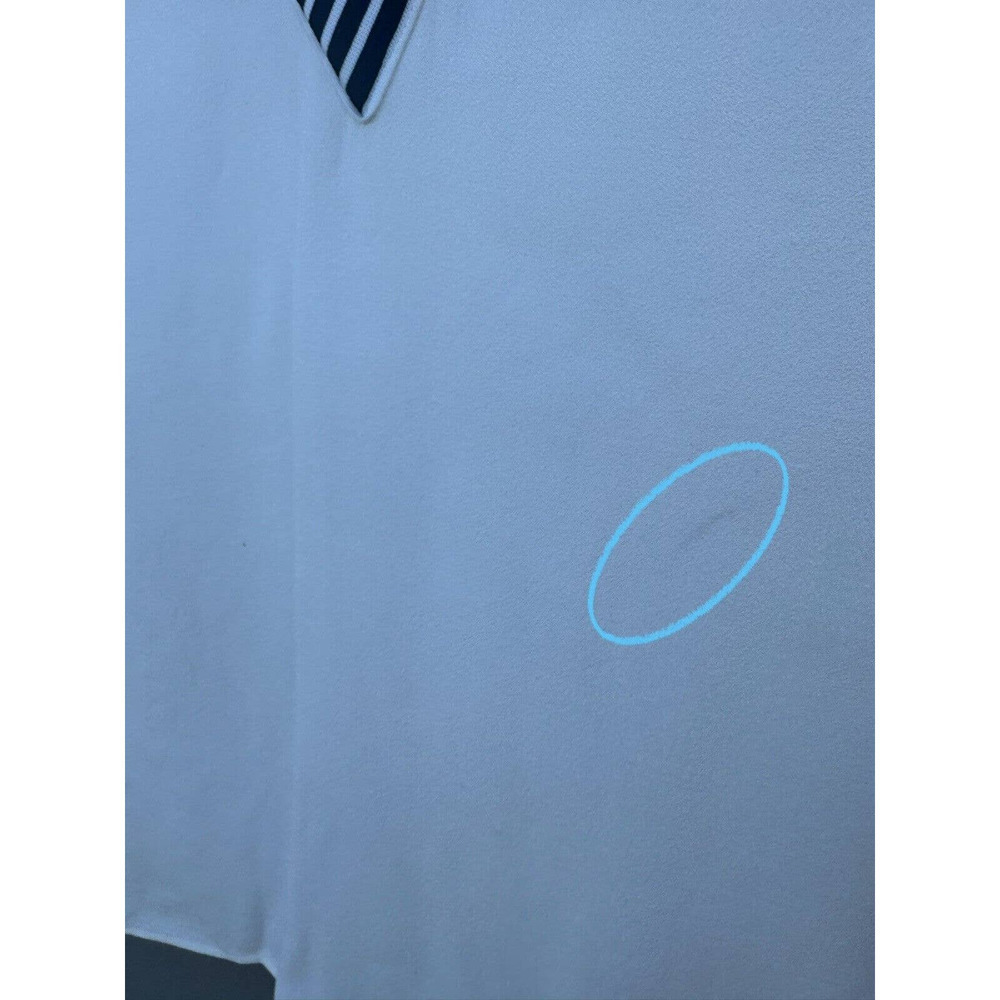 Maje $265 Lorni Lounge Long Sleeves Crepe Striped V-Neck Neckline Top Sz 3/L US - Picture 16 of 16